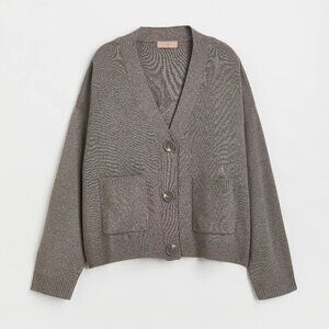 H&M Fine-knit Cardigan Wool Blend Size M
